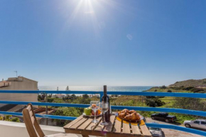 CoolHouses Algarve Luz, 2 Bed top floor flat, amazing sea view, central. Delicia do Sol